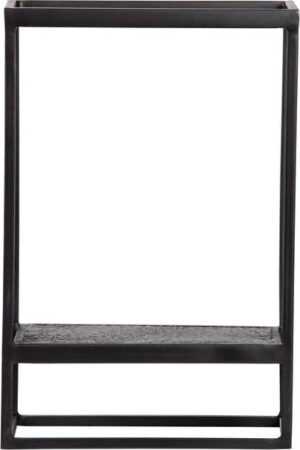 Černý kovový nástěnný stojan 40x60 cm Febe – WOOOD
