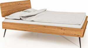 Dvoulůžková postel z dubového dřeva 140x200 cm Kula 1 - The Beds