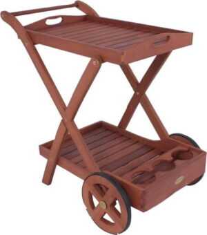 Zahradní servírovací vozík z eukalyptového dřeva Garden Pleasure Toledo