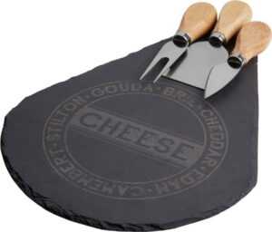 Servírovací prkénko na sýr se 3 noži Premier Housewares Cheese Set